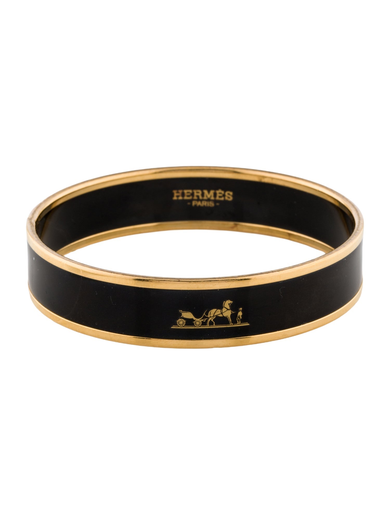 Hermès Calèche Narrow Enamel Bangle