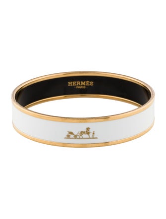 Hermès Calèche Narrow Enamel Bangle