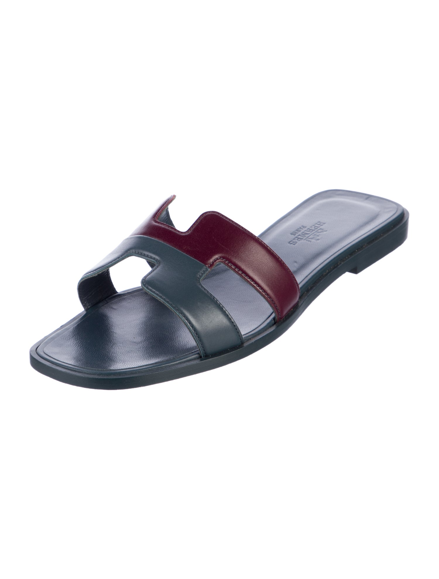 Hermès Oran Leather Slides