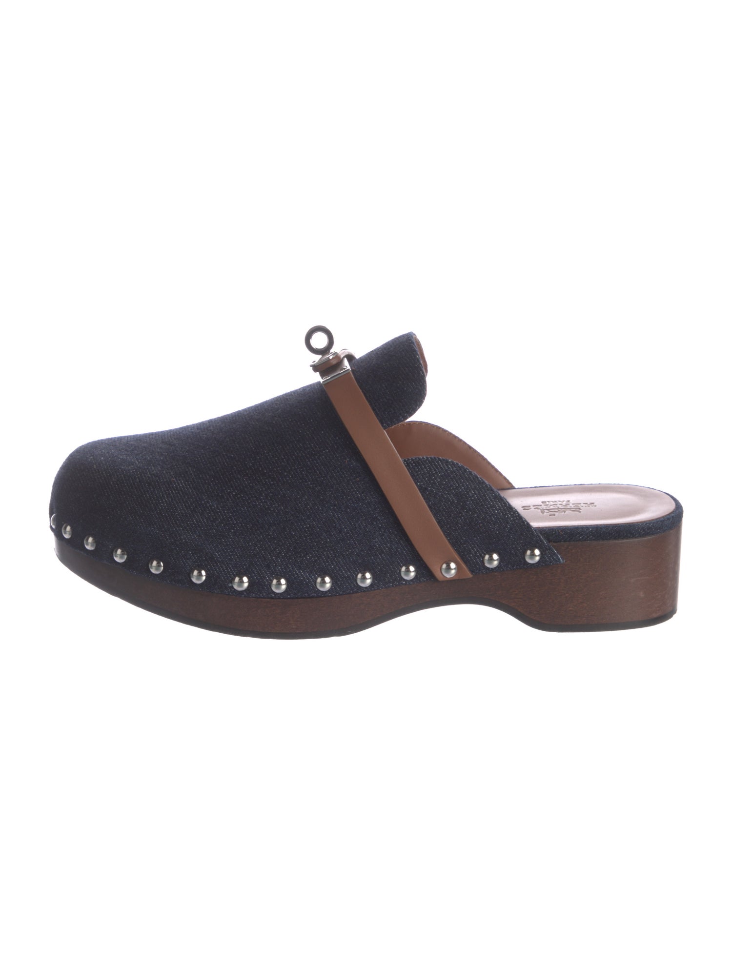 Hermès Carlotta Denim Mules