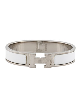 Hermès Enamel Clic H Bangle Bracelet
