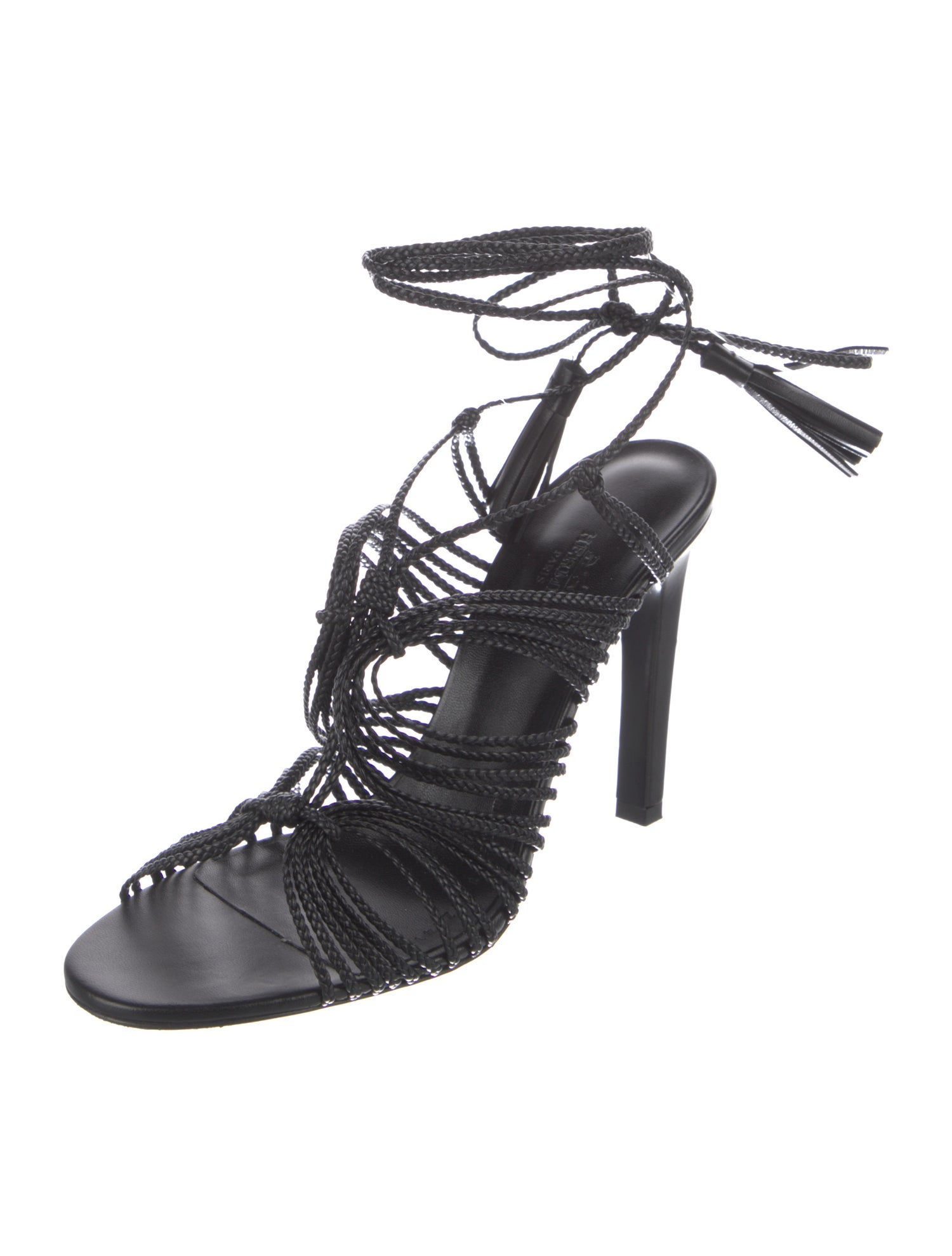Hermès Karma 70 Leather Gladiator Sandals