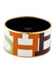Hermès Extra Wide Enamel Bangle Bracelet