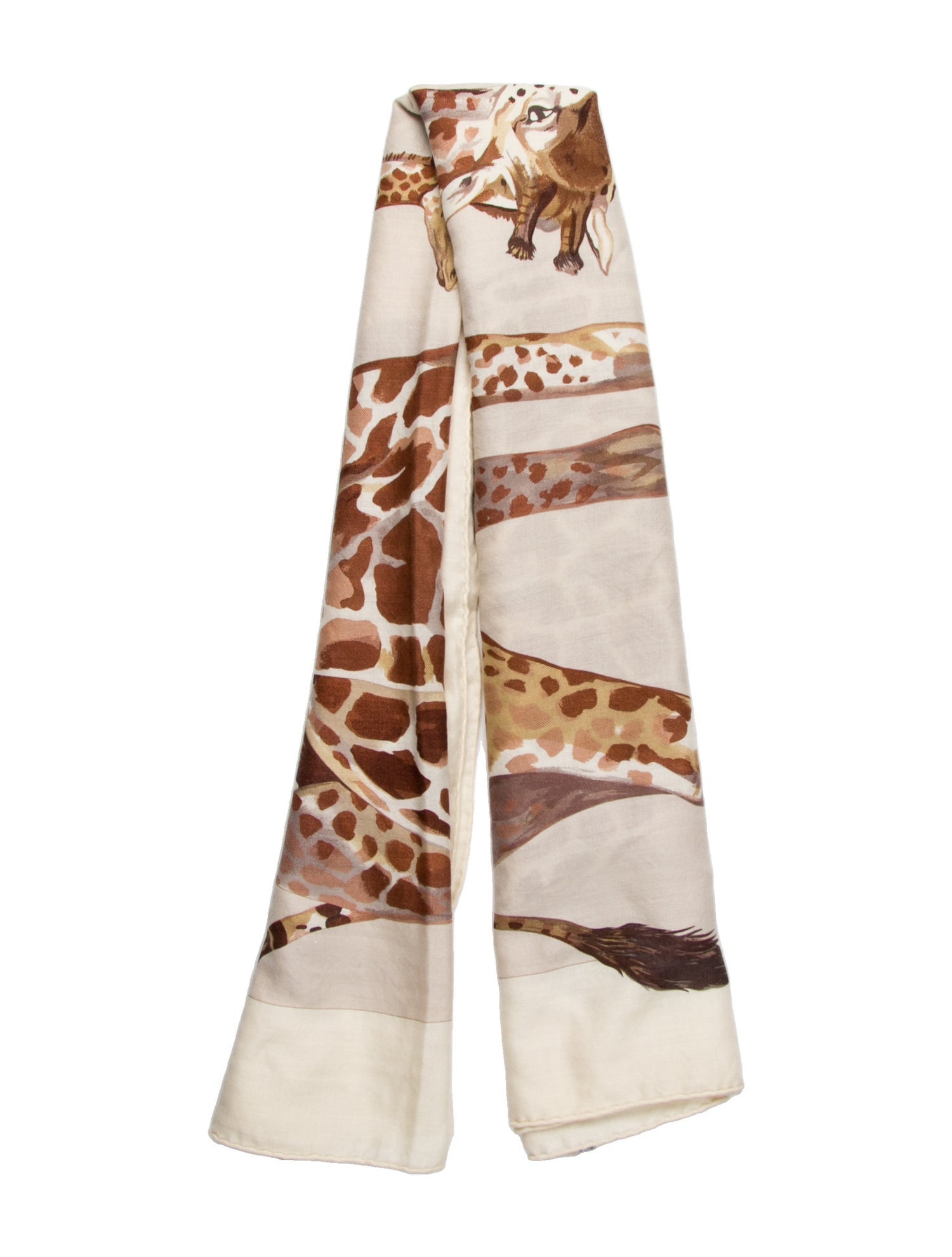 Hermès Les Girafes Cashmere Scarf