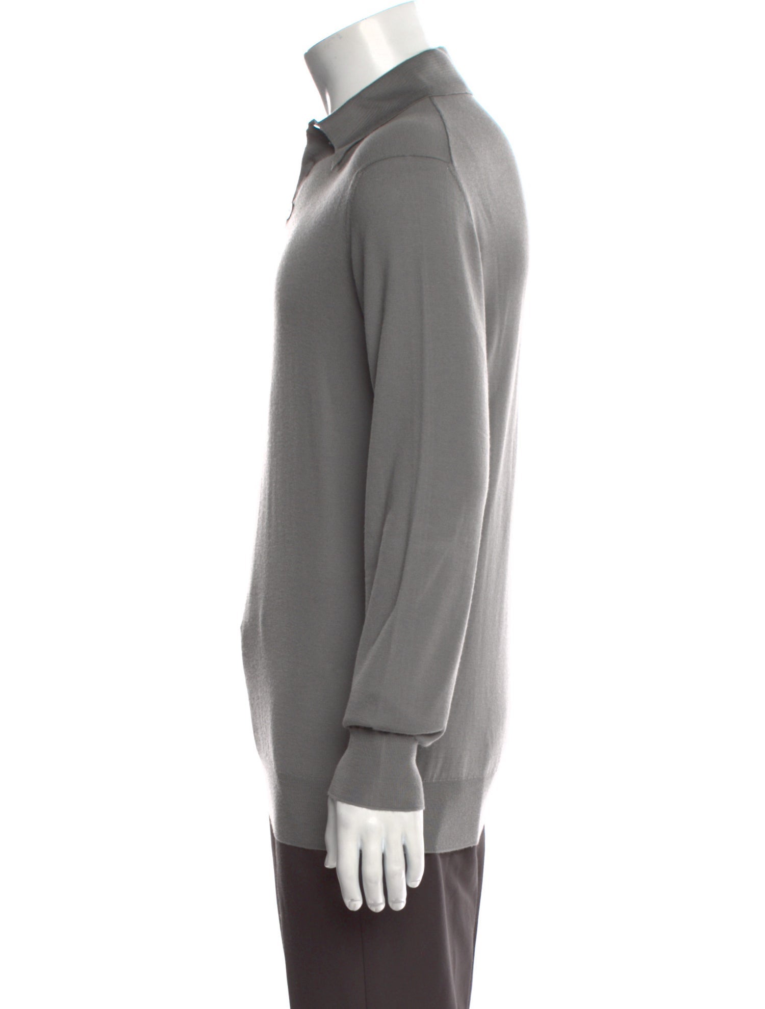 Hermès Cashmere Mock Neck Polo Sweater