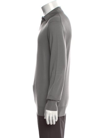 Hermès Cashmere Mock Neck Polo Sweater