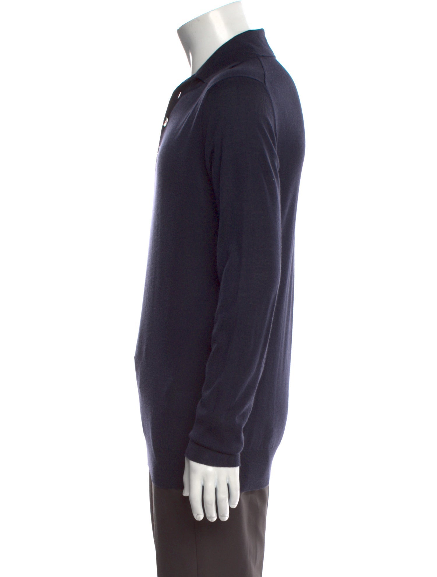 Hermès Cashmere Mock Neck Polo Sweater