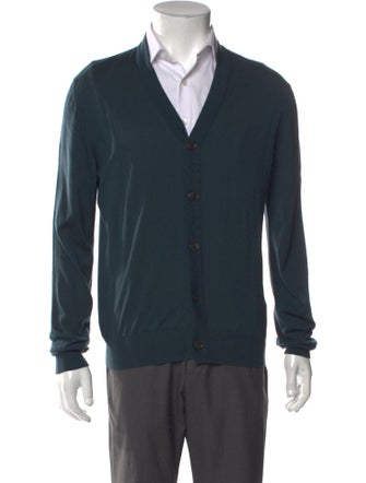 Hermès Wool V-Neck Cardigan