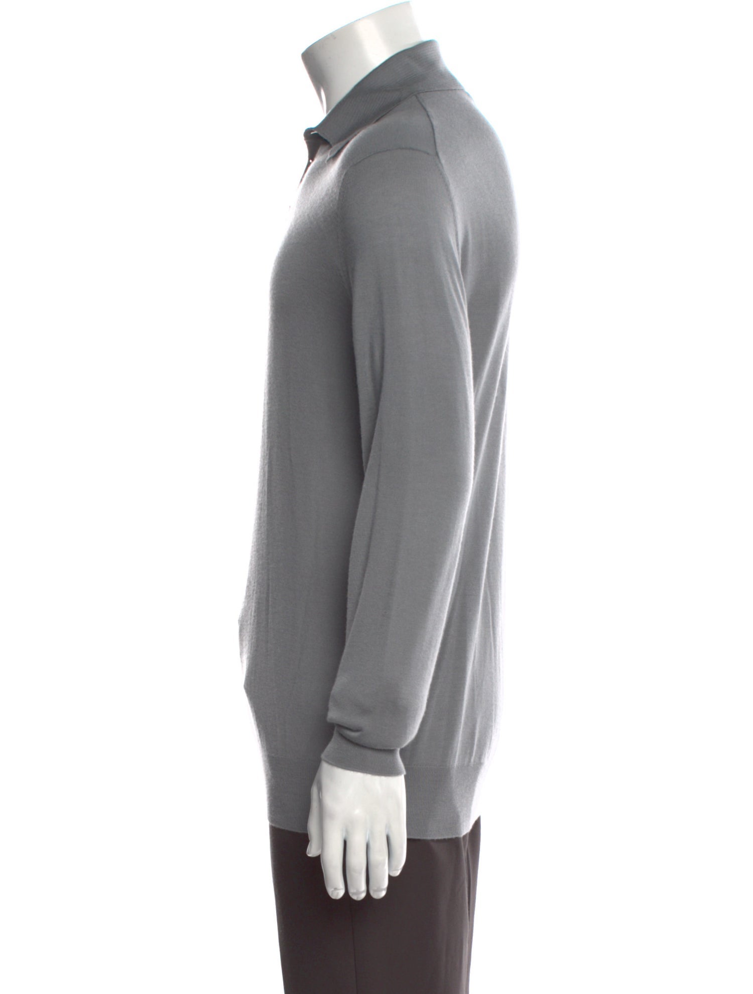 Hermès Cashmere Mock Neck Polo Sweater