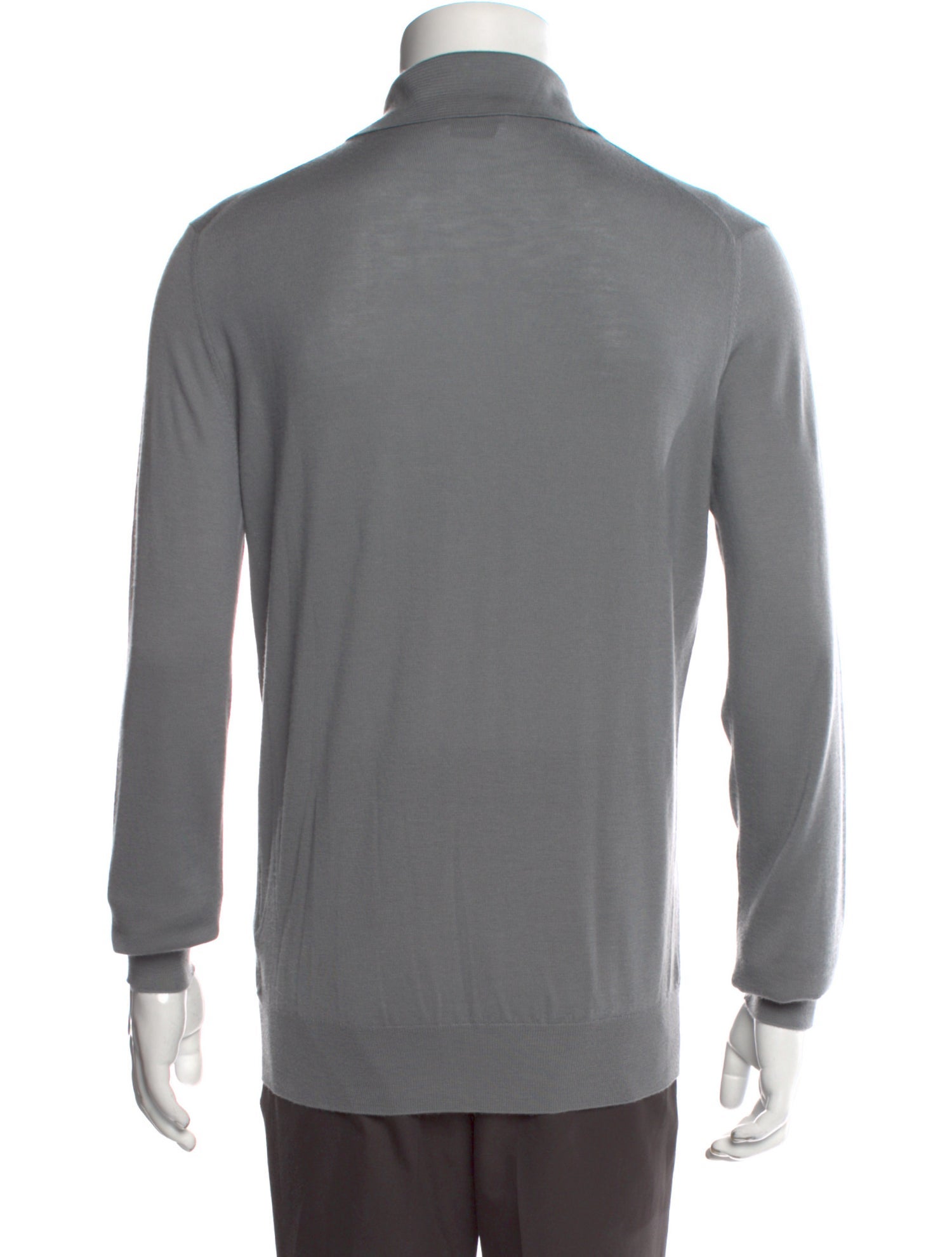 Hermès Cashmere Mock Neck Polo Sweater