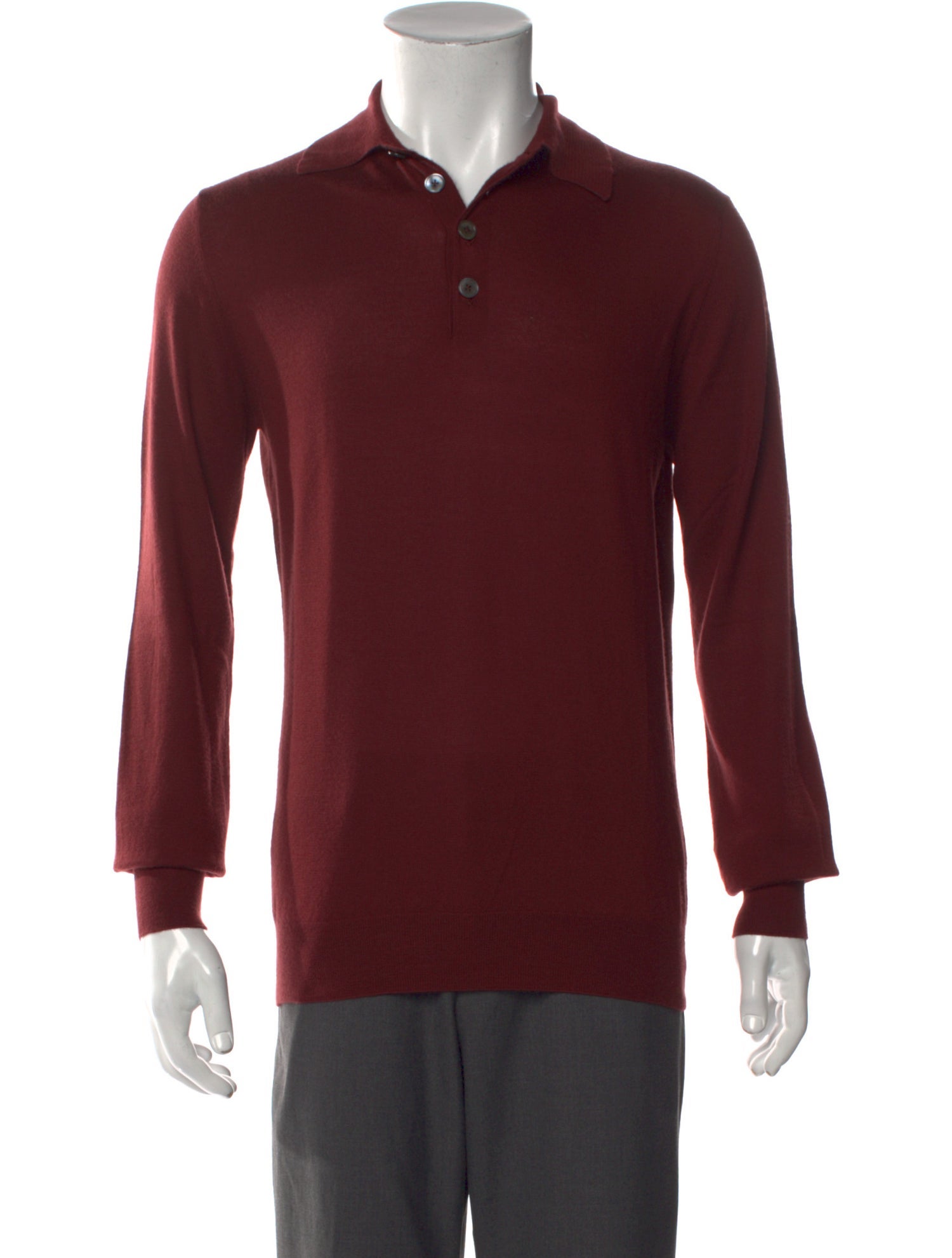 Hermès Cashmere Collar Polo Sweater