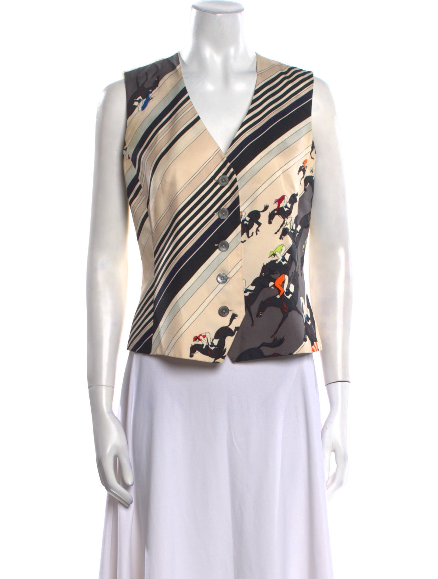 Hermès Silk Printed Top