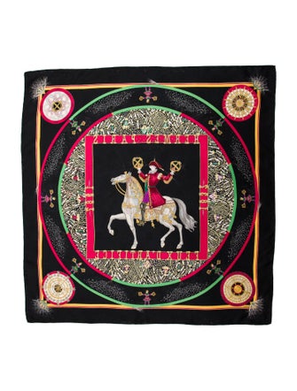 Hermès Feux d'Artifice Jacquard Silk Scarf