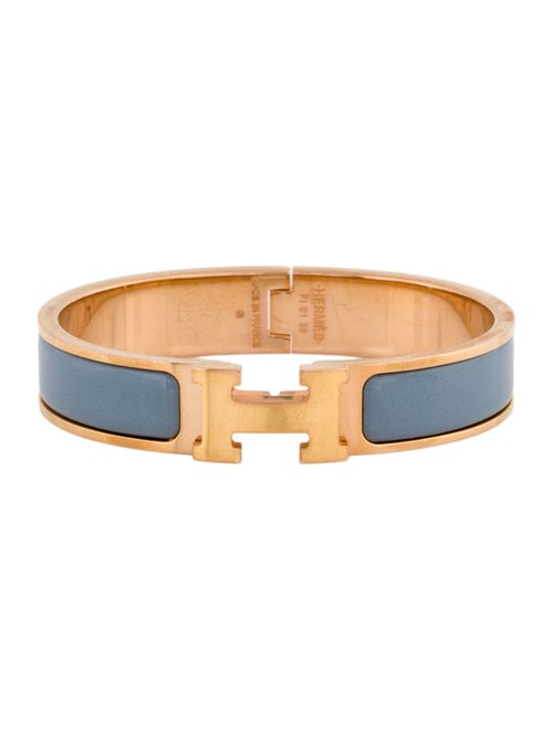 Hermès Enamel Clic H Bangle Bracelet