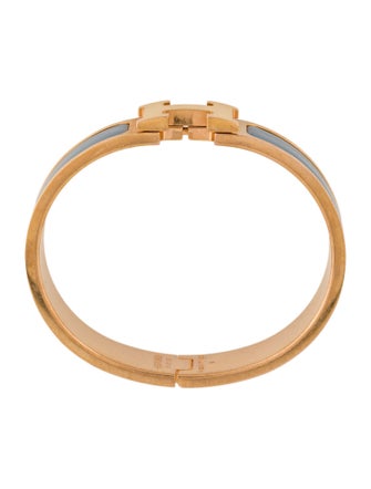 Hermès Enamel Clic H Bangle Bracelet
