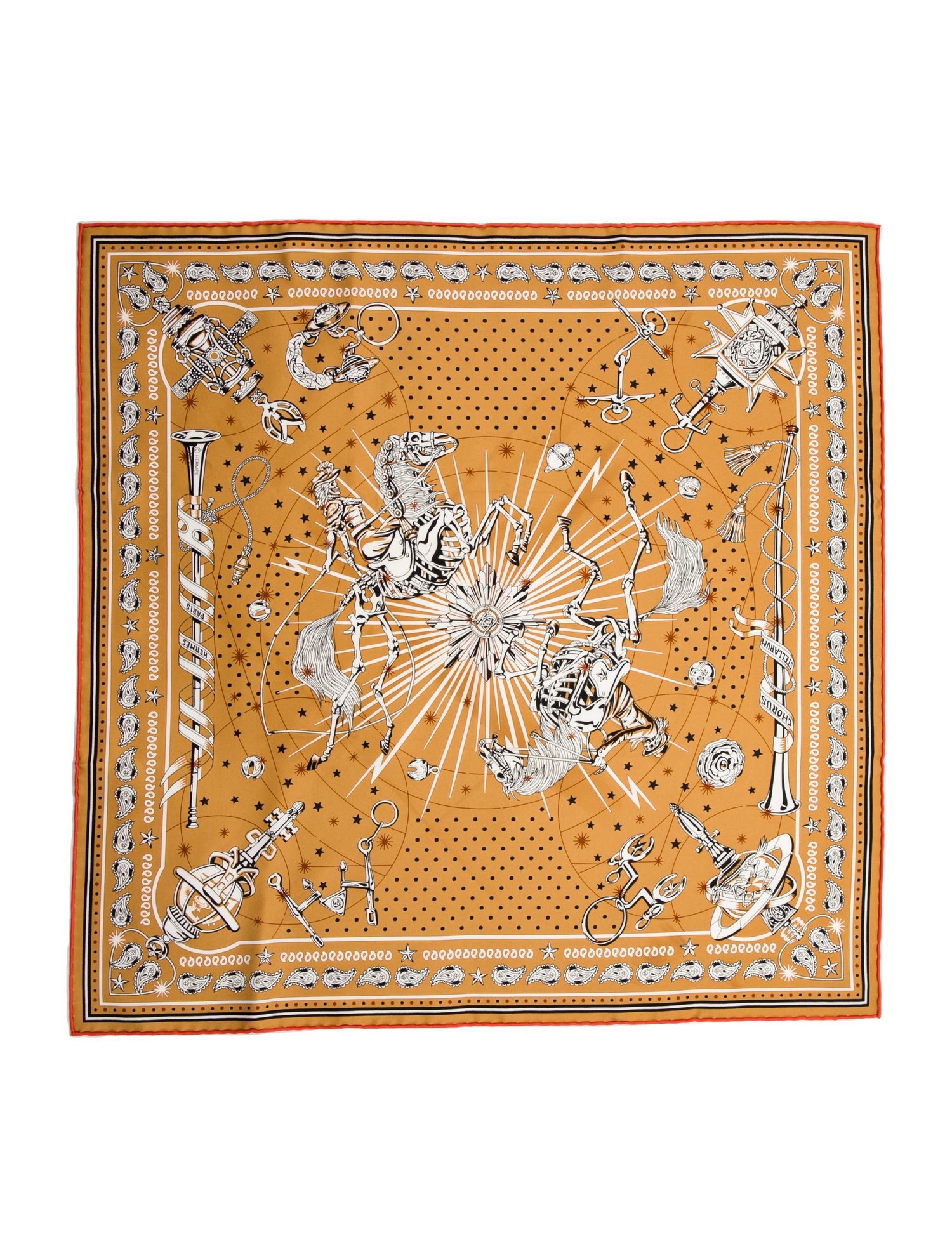 Hermès Chorus Stellarum Bandana Silk Scarf