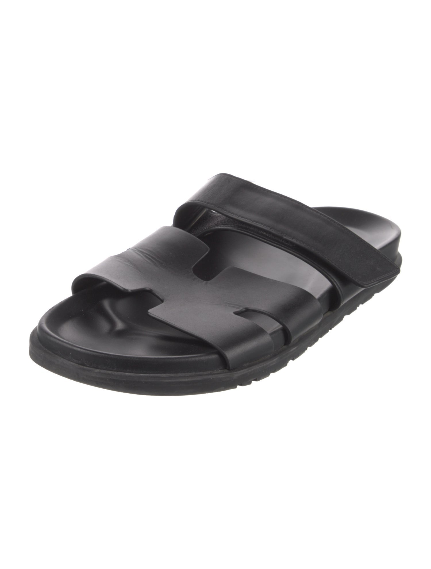 Hermès Chypre Leather Slides