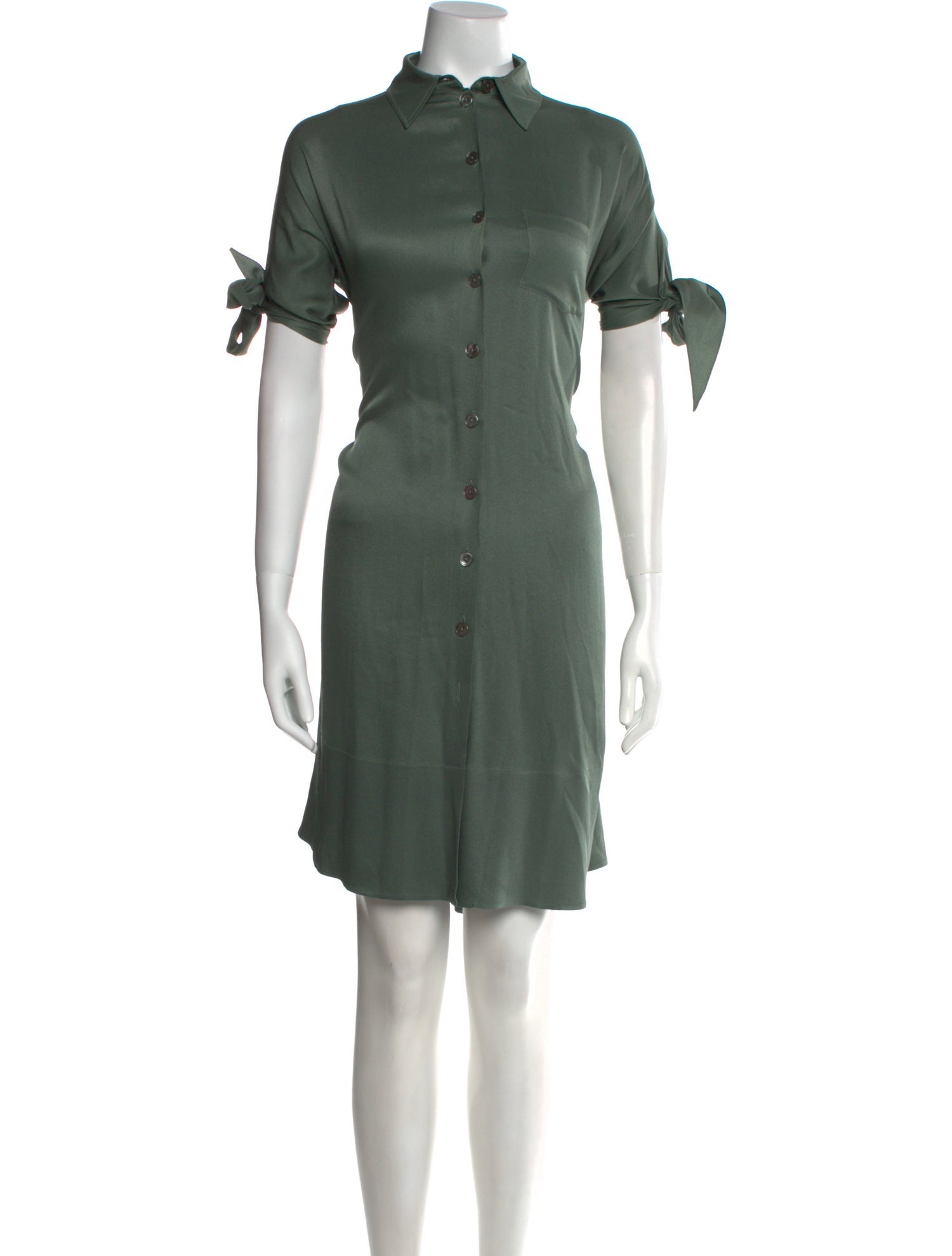 Hermès Silk Knee-Length Dress