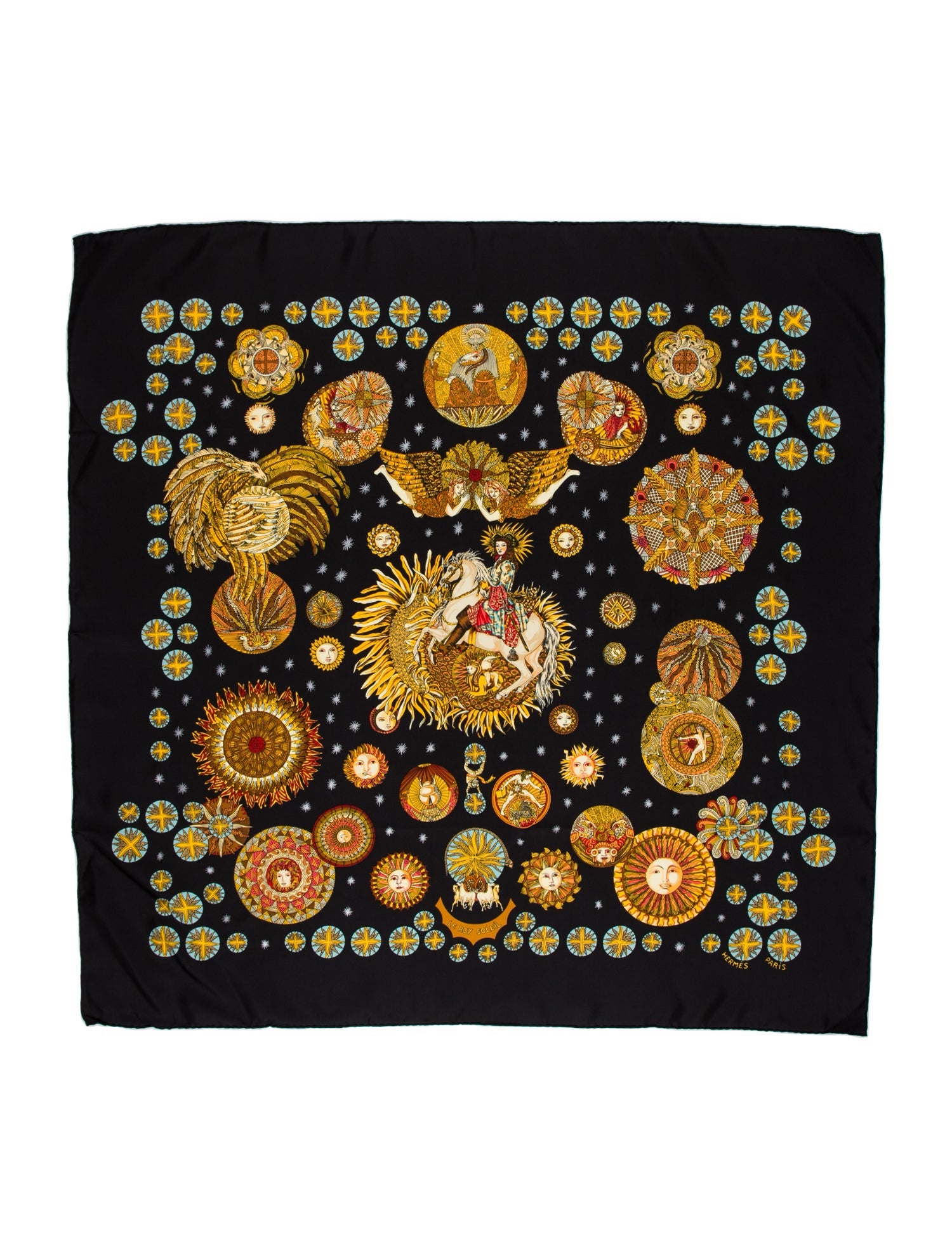 Hermès Le Roy Soleil Silk Scarf