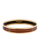 Hermès Narrow Enamel Bangle Bracelet