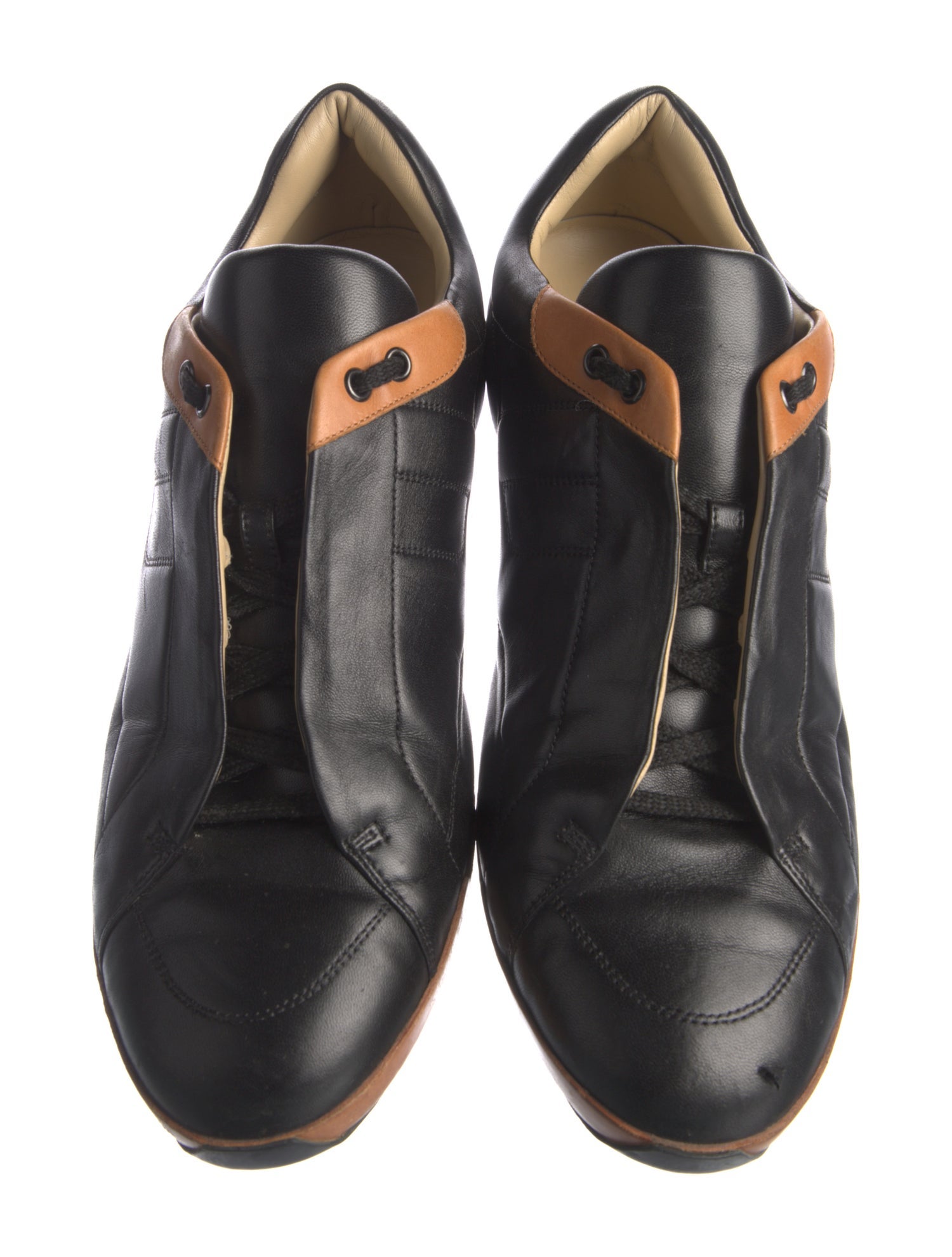 Hermès H Logo Leather Sneakers