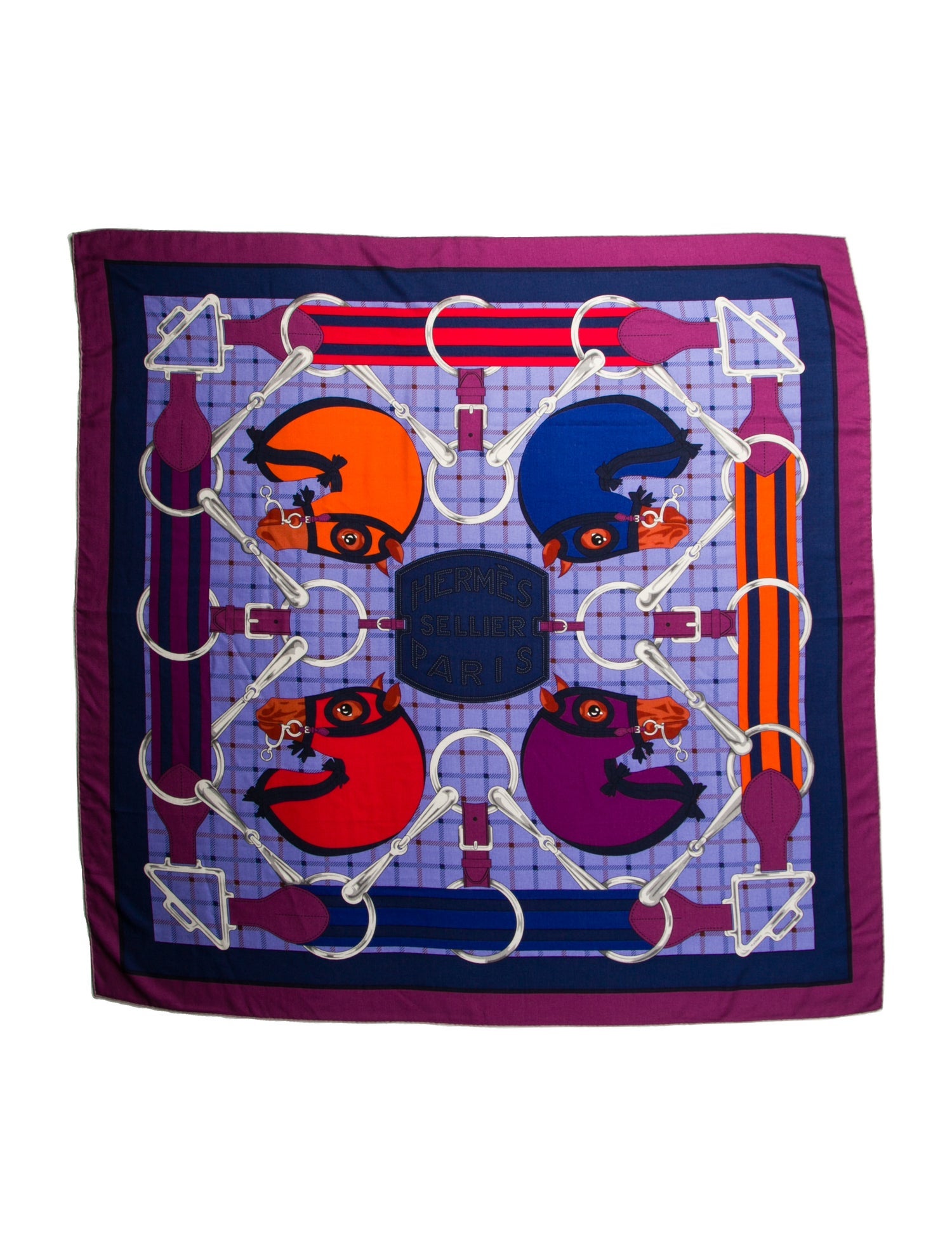 Hermès Tatersale Cashmere Shawl