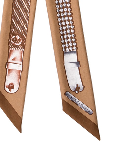 Hermès le Tresor De Medor Silk Twilly Scarf