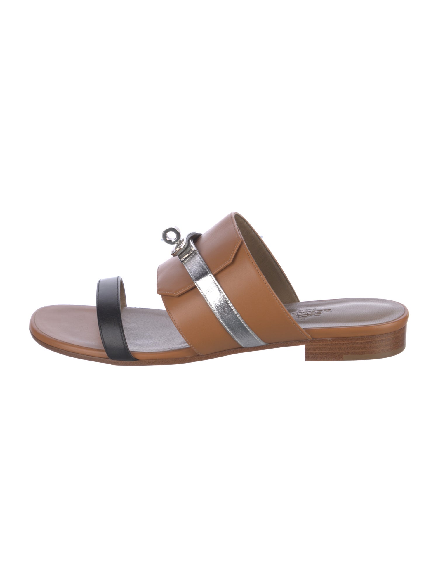 Hermès Avenue Leather Slides