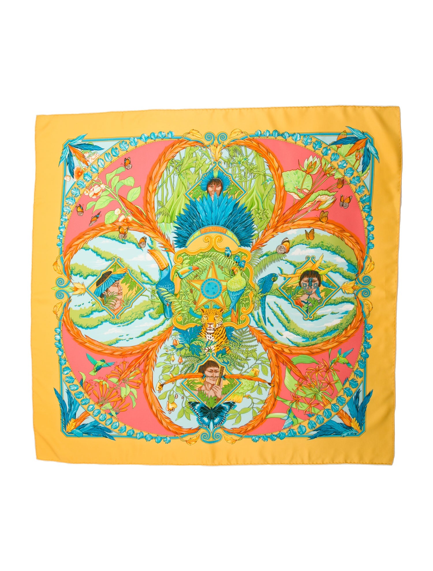 Hermès Amazonia Silk Scarf