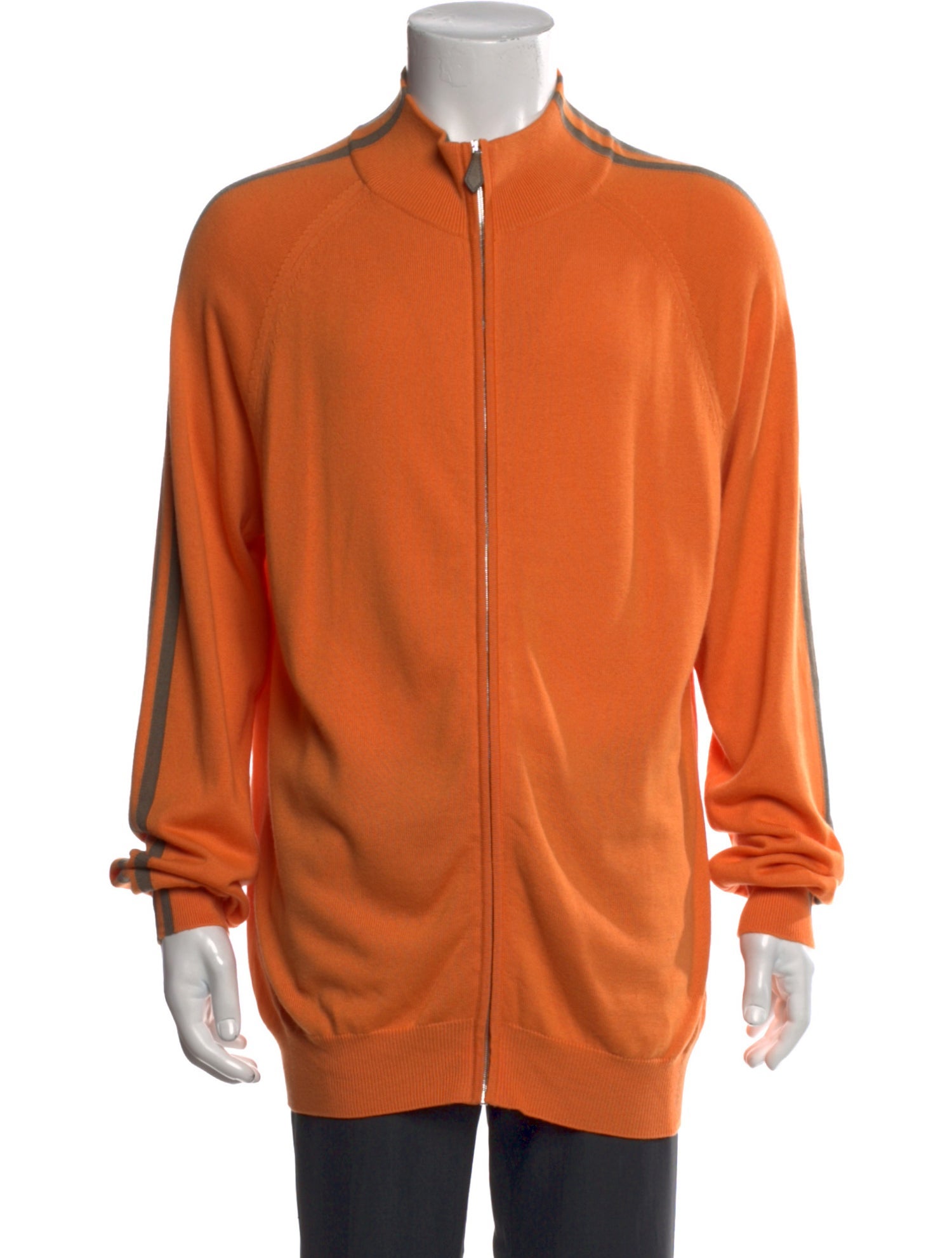 Hermès Cashmere Mock Neck Cardigan