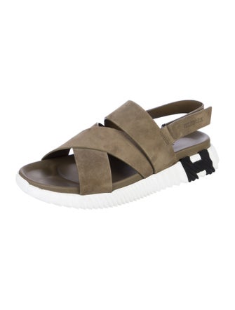 Hermès Electric Suede Sandals