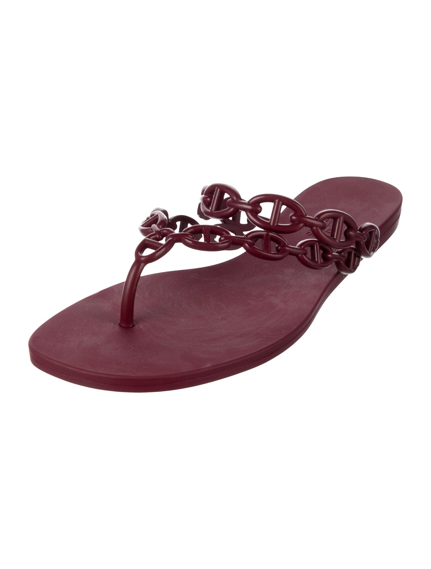 Hermès Island Chaîne d'Ancre Insignia Slides