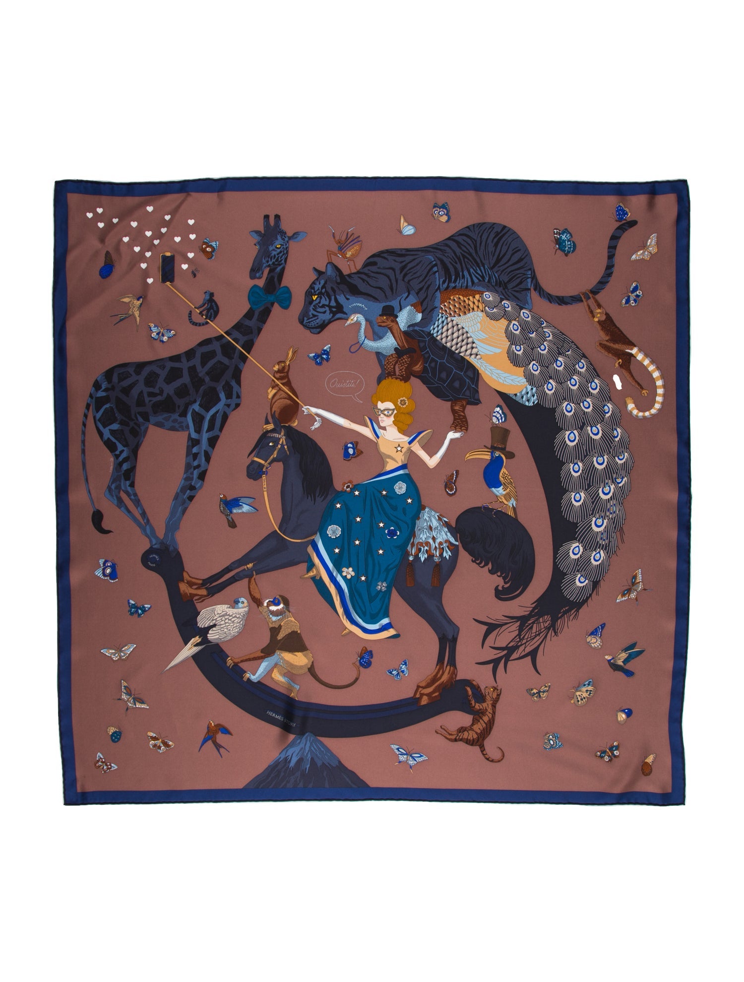 Hermès Story Silk Scarf