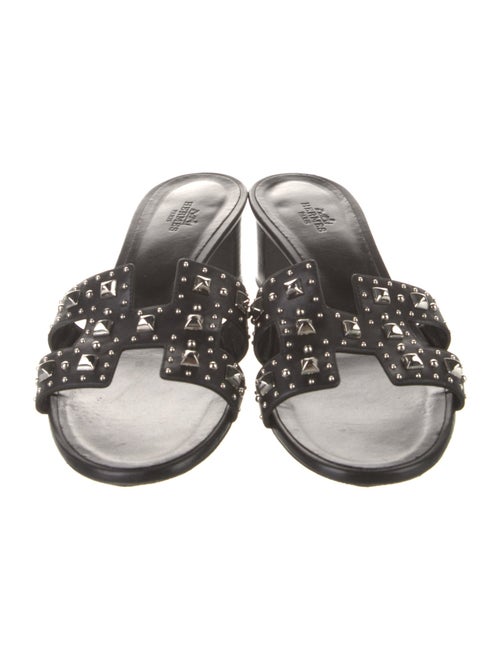 Hermès Oasis Leather Slides