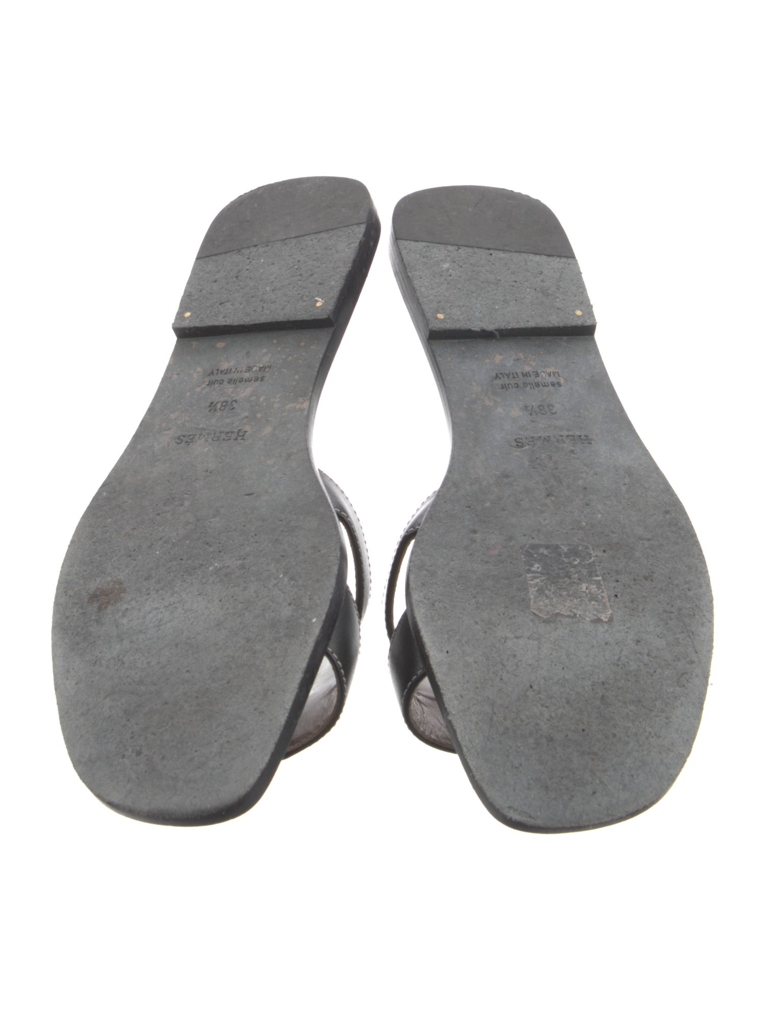 Hermès Leather Slides