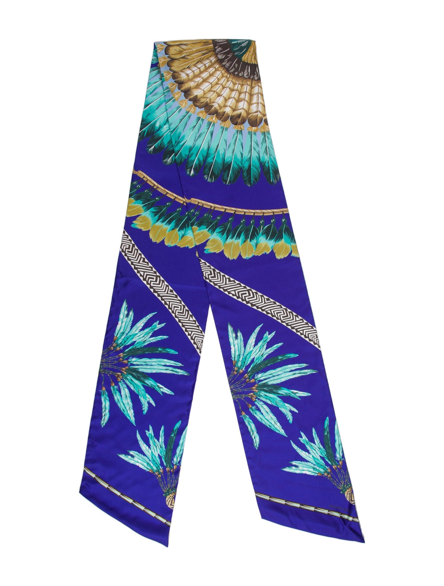 Hermès "Brazil" Maxi Silk Twilly Scarf