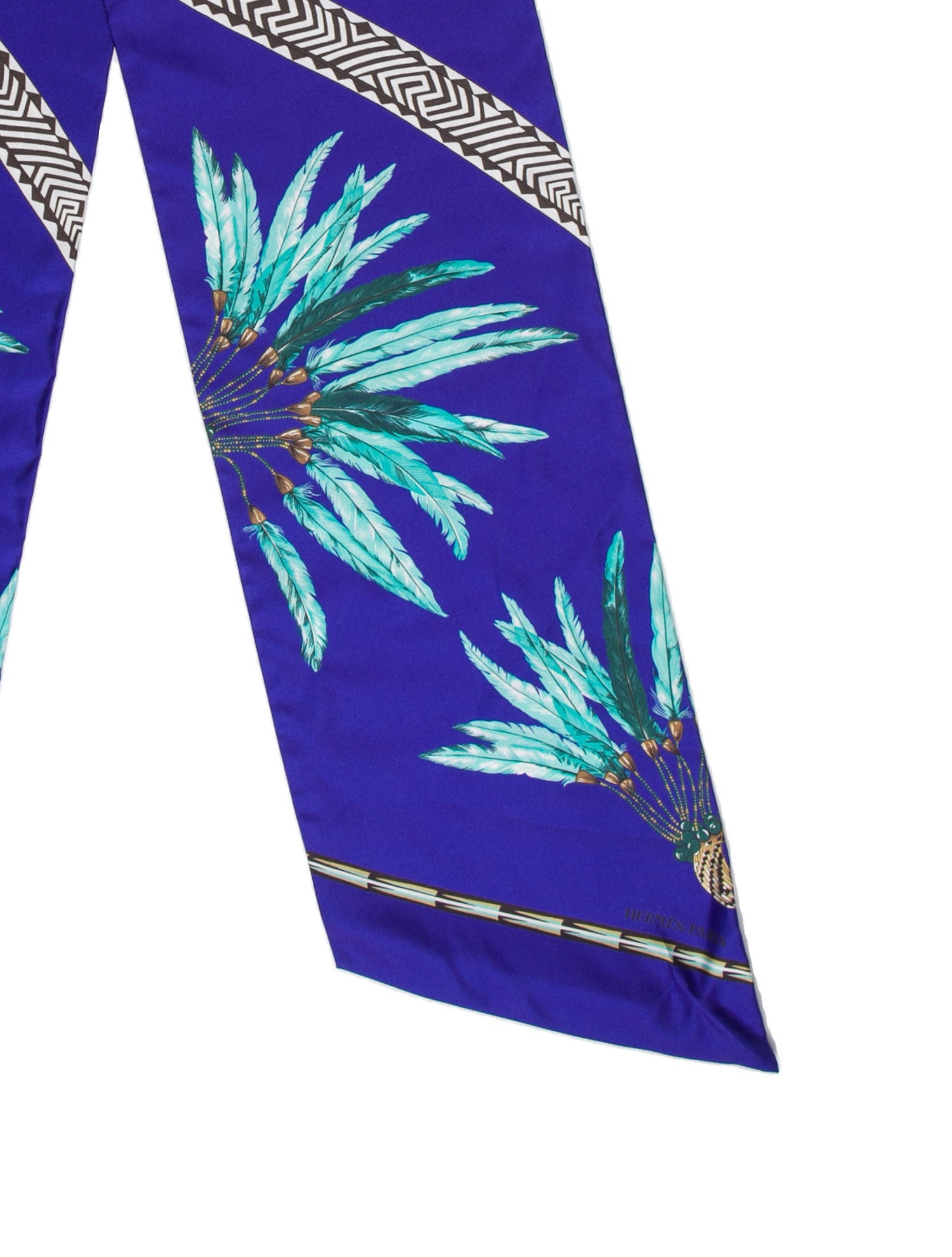 Hermès "Brazil" Maxi Silk Twilly Scarf