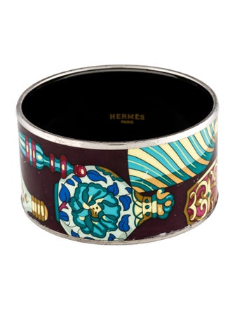 Hermès Extra Wide Enamel Bangle
