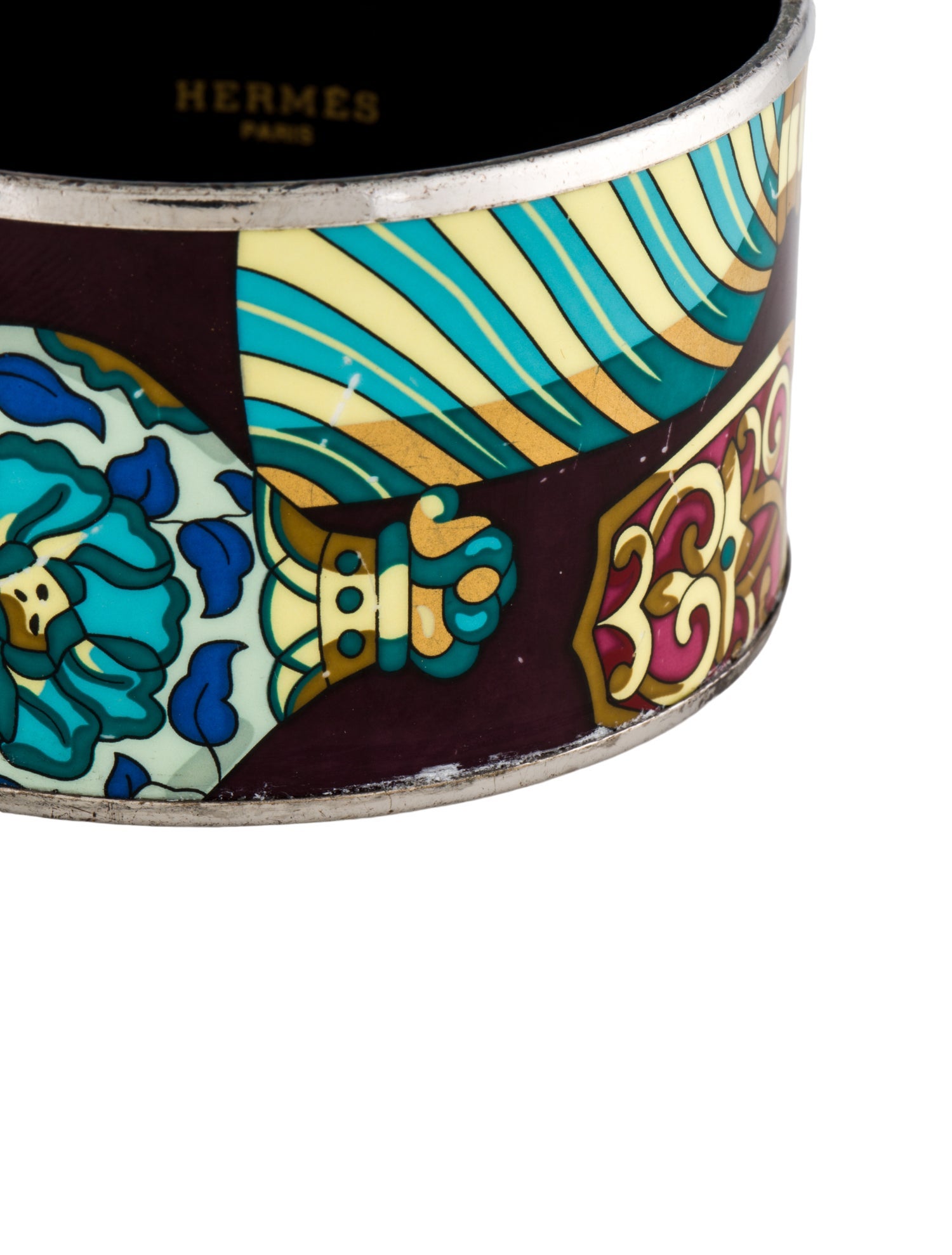 Hermès Extra Wide Enamel Bangle