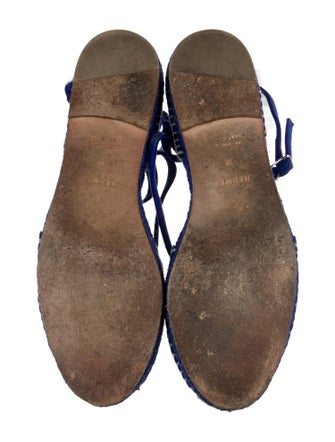 Hermès D'Orsay Suede Espadrilles