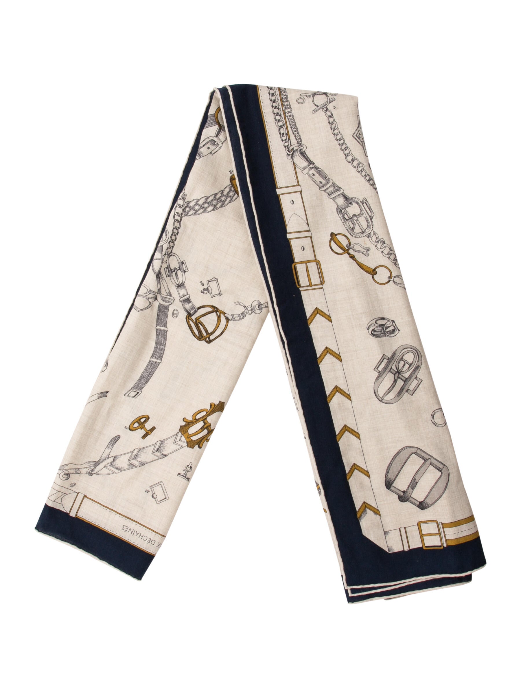 Hermès Le Chevaux de Chaines Cashmere Shawl