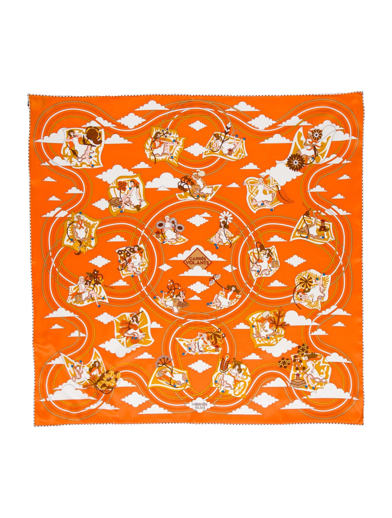 Hermès Carres Volants Silk Scarf
