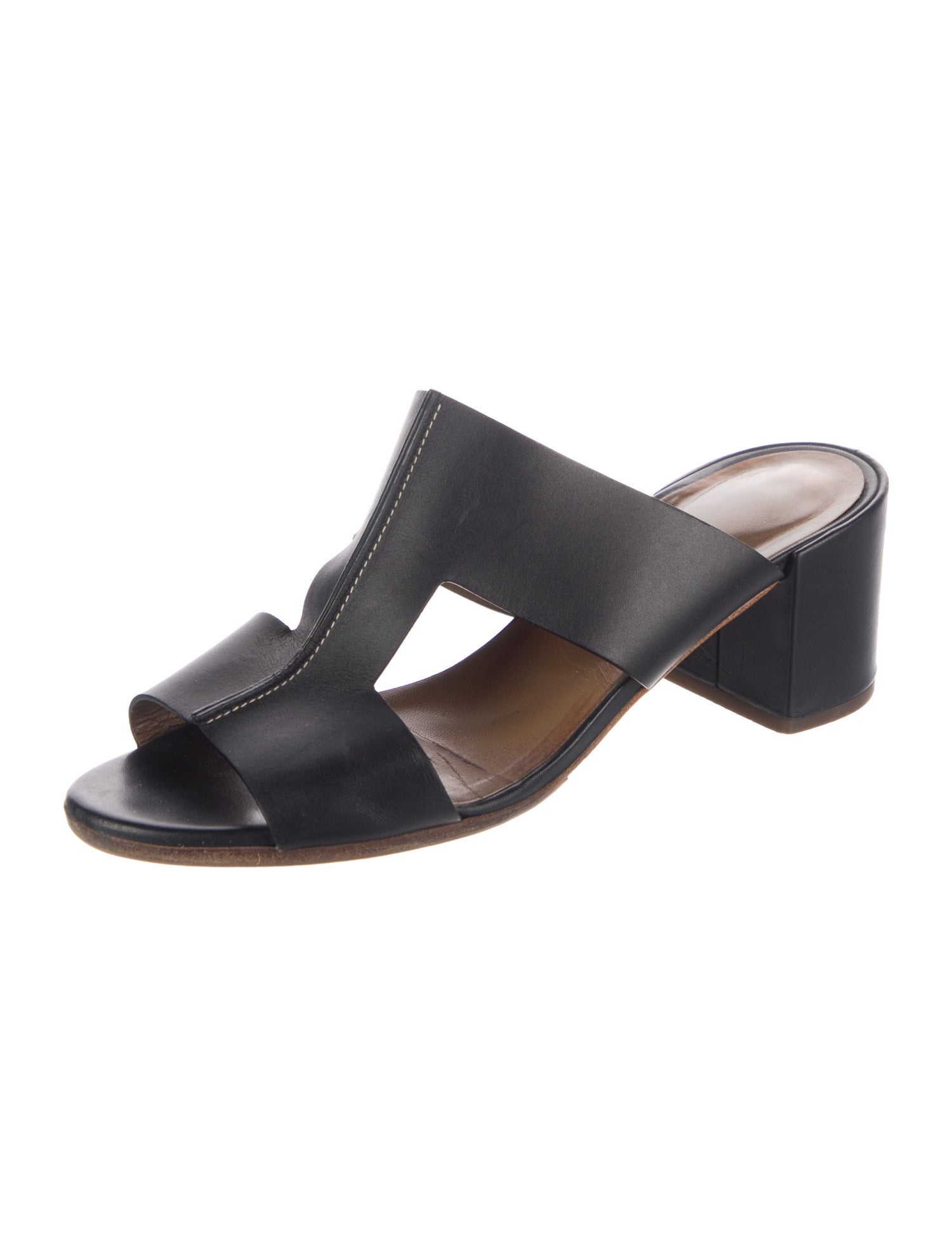 Hermès Ostia Leather Slides