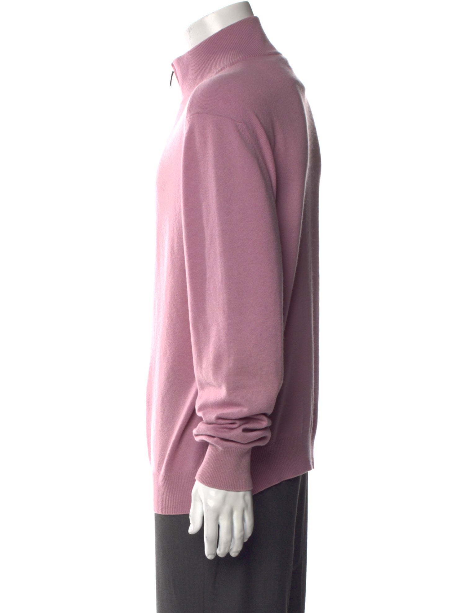 Hermès Cashmere Mock Neck Polo Sweater