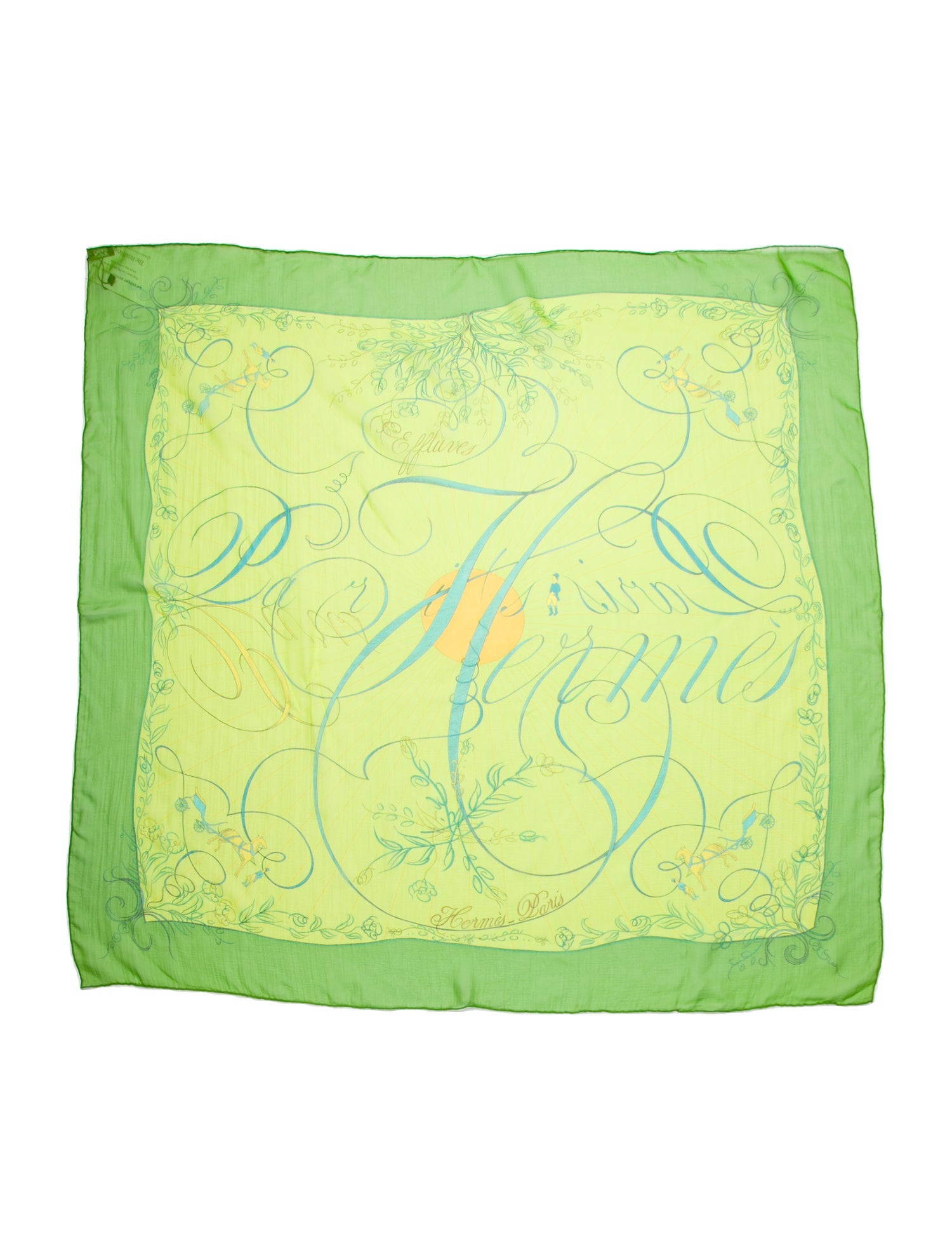 Hermès Effluves Mousseline Silk Scarf