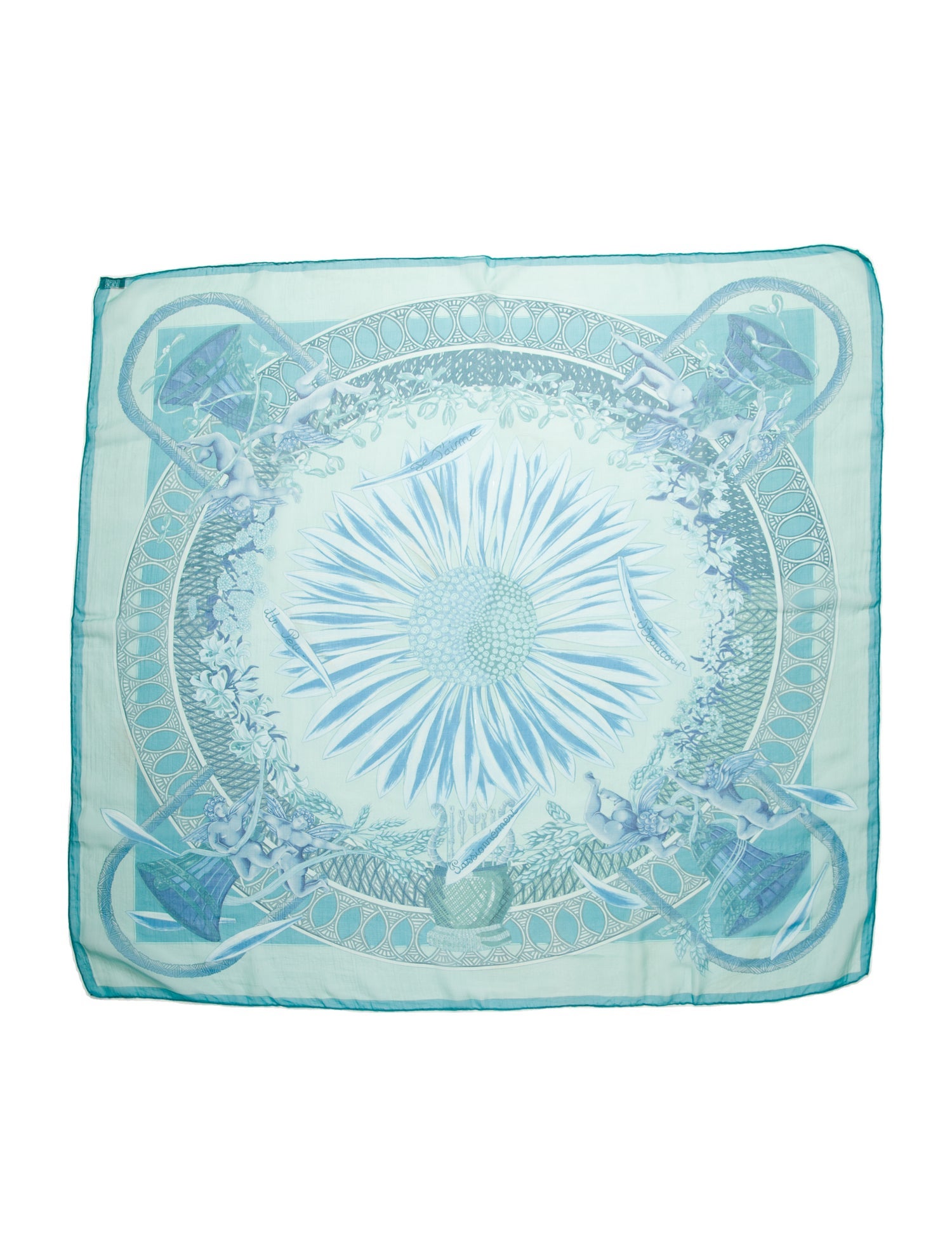 Hermès Amours Mousseline Silk Scarf