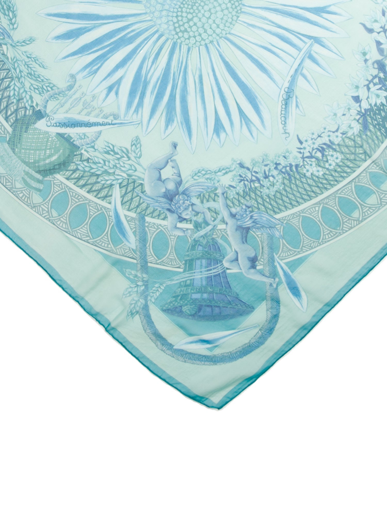 Hermès Amours Mousseline Silk Scarf