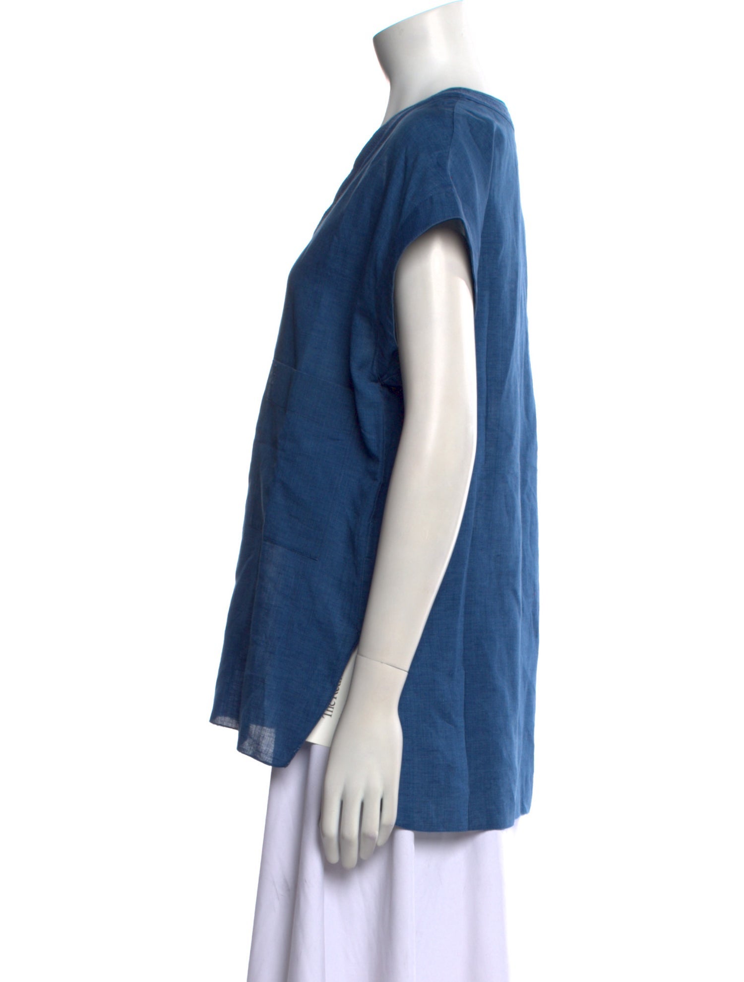 Hermès V-Neck Short Sleeve Blouse