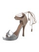 Hermès Patent Leather Tassel Accents Sandals