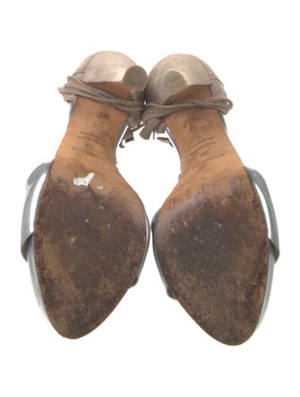 Hermès Patent Leather Tassel Accents Sandals